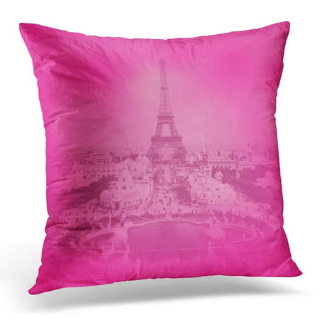 Cherry Blossoms Pastel Throw Pillow Paris Decor Bicycle Decor Pink Cushions Pink Pillow Cover Eiffel Tower Decor Spring Colors